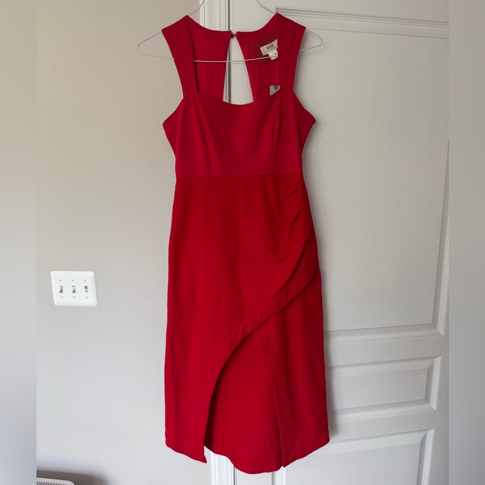 Maeve | Square Neck Asymmetrical Dress - Picture 2 of 4